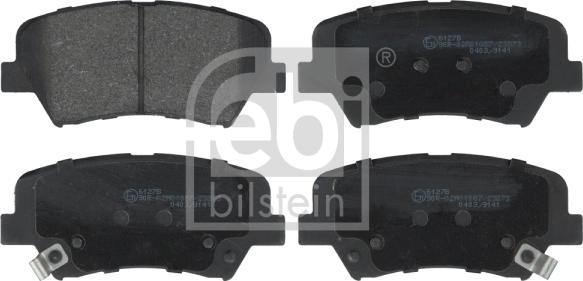 Febi Bilstein 116261 - Brake Pad Set, disc brake www.parts5.com