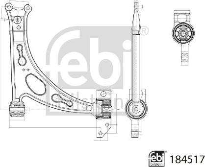 Febi Bilstein 184517 - Track Control Arm www.parts5.com
