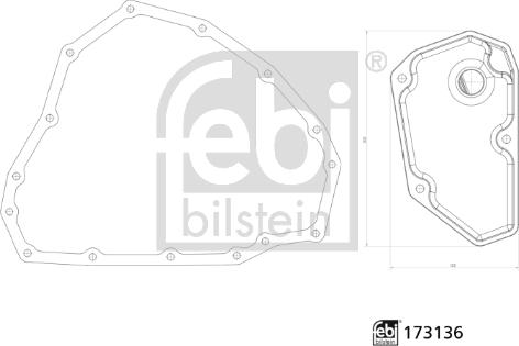 Febi Bilstein 173136 - Hydraulic Filter, automatic transmission www.parts5.com