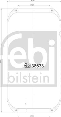 Febi Bilstein 38633 - Кожух пневматической рессоры www.parts5.com