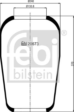 Febi Bilstein 20673 - Bellow, air suspension www.parts5.com