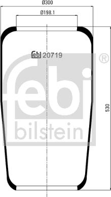 Febi Bilstein 20719 - Bellow, air suspension www.parts5.com