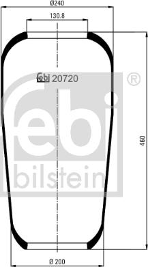 Febi Bilstein 20720 - Bellow, air suspension www.parts5.com