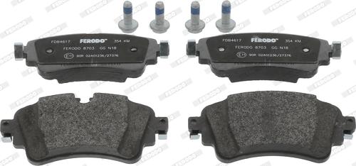 Ferodo FDB4617 - Brake Pad Set, disc brake www.parts5.com