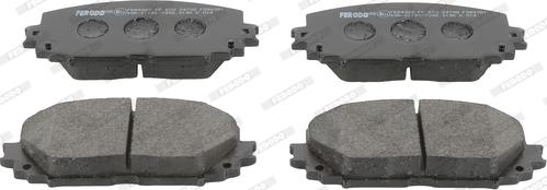 Ferodo FDB4081 - Тормозные колодки, дисковые, комплект www.parts5.com