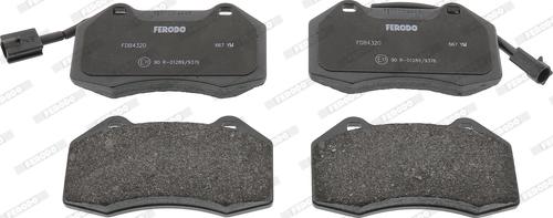 Ferodo FDB4320 - Brake Pad Set, disc brake www.parts5.com