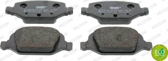 Ferodo FDB1324 - Brake Pad Set, disc brake www.parts5.com