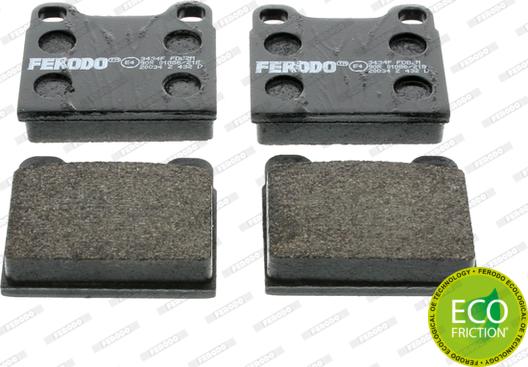 Ferodo FDB2M - Brake Pad Set, disc brake www.parts5.com