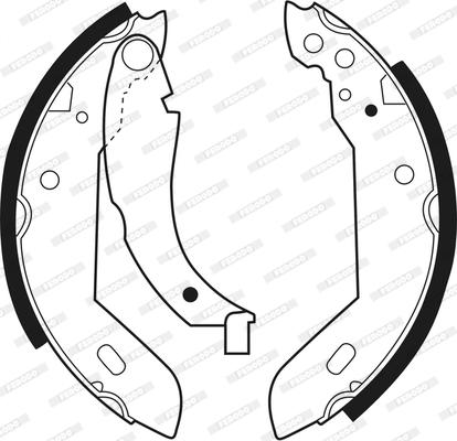 Ferodo FSB183 - Brake Shoe Set www.parts5.com