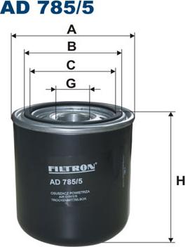 Filtron AD785/5 - Air Dryer Cartridge, compressed-air system www.parts5.com