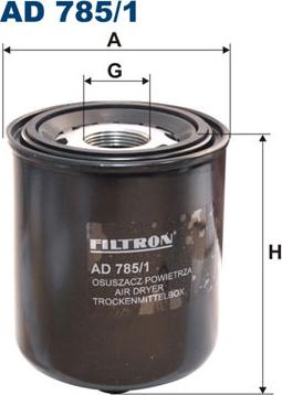 Filtron AD 785/1 - Air Dryer Cartridge, compressed-air system www.parts5.com