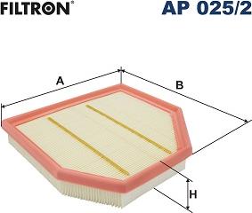 Filtron AP 025/2 - Air Filter www.parts5.com