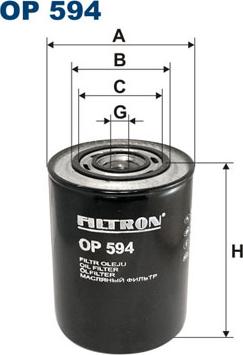 Filtron OP594 - Oil Filter www.parts5.com