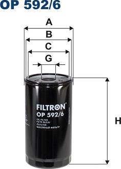 Filtron OP 592/6 - Oil Filter www.parts5.com