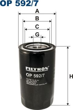 Filtron OP 592/7 - Oil Filter www.parts5.com