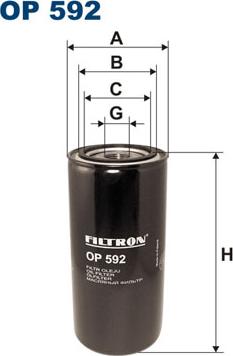 Filtron OP592 - Oil Filter www.parts5.com