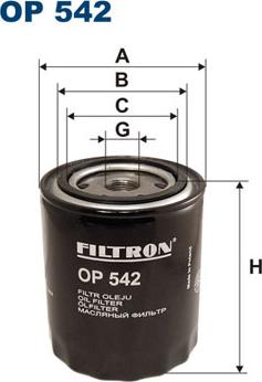 Filtron OP542 - Oil Filter www.parts5.com