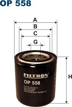 Filtron OP558 - Oil Filter www.parts5.com