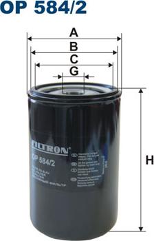 Filtron OP 584/2 - Oil Filter www.parts5.com