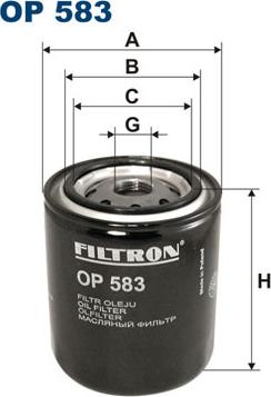 Filtron OP 583 - Oil Filter www.parts5.com