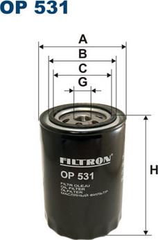 Filtron OP531 - Oil Filter www.parts5.com
