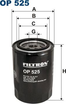 Filtron OP525 - Oil Filter www.parts5.com