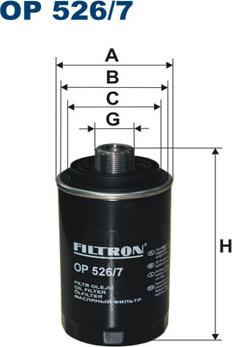 Filtron OP526/7 - Oil Filter www.parts5.com