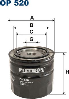 Filtron OP520 - Oil Filter www.parts5.com