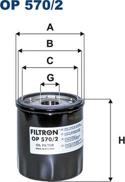 Filtron OP570/2 - Oil Filter www.parts5.com