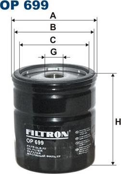 Filtron OP699 - Oil Filter www.parts5.com