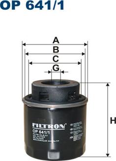 Filtron OP641/1 - Oil Filter www.parts5.com