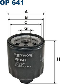 Filtron OP641 - Oil Filter www.parts5.com