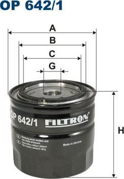 Filtron OP 642/1 - Oil Filter www.parts5.com