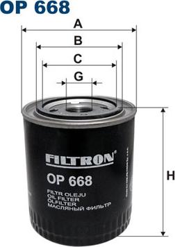 Filtron OP668 - Hydraulic Filter, automatic transmission www.parts5.com