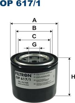 Filtron OP 617/1 - Oil Filter www.parts5.com