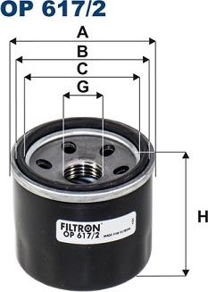 Filtron OP 617/2 - Oil Filter www.parts5.com