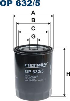 Filtron OP 632/5 - Oil Filter www.parts5.com