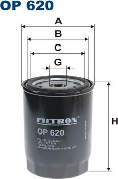 Filtron OP 620 - Oil Filter www.parts5.com