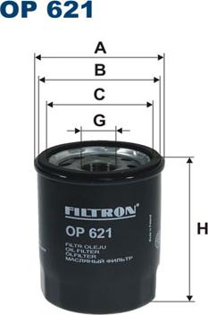 Filtron OP621 - Oil Filter www.parts5.com
