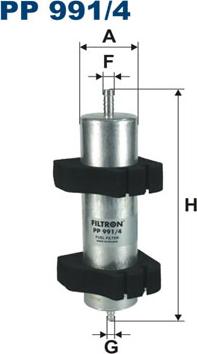 Filtron PP991/4 - Fuel filter www.parts5.com