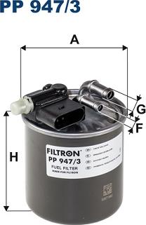 Filtron PP 947/3 - Fuel filter www.parts5.com