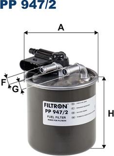 Filtron PP 947/2 - Fuel filter www.parts5.com