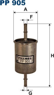Filtron PP905 - Fuel filter www.parts5.com