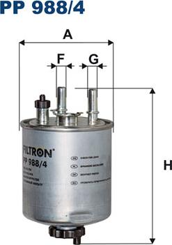 Filtron PP988/4 - Fuel filter www.parts5.com