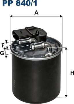 Filtron PP840/1 - Fuel filter www.parts5.com