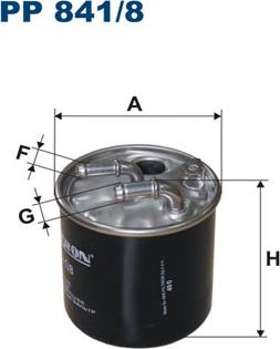Filtron PP841/8 - Fuel filter www.parts5.com