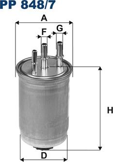 Filtron PP 848/7 - Fuel filter www.parts5.com