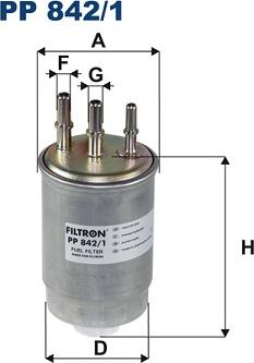 Filtron PP 842/1 - Fuel filter www.parts5.com