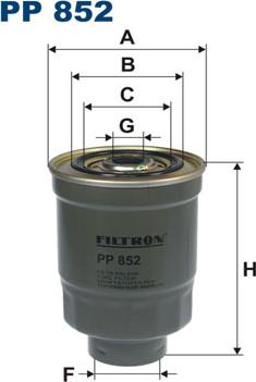 Filtron PP852 - Fuel filter www.parts5.com
