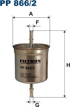 Filtron PP866/2 - Fuel filter www.parts5.com